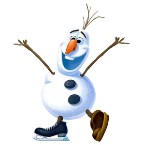 Olaf Ice Skating PNG Qyp72 PNG