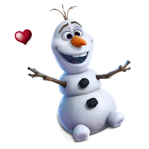Olaf In Love PNG Xyk