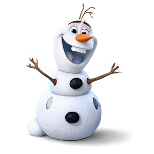 Olaf Joyful Expression PNG 45 PNG
