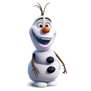 Olaf Joyful Expression PNG 9 PNG