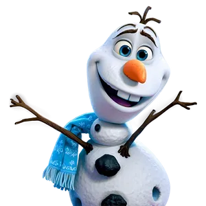 Olaf Joyful Expression PNG Drc67 PNG
