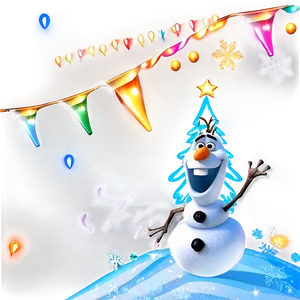 Olaf's Christmas Celebration PNG 59
