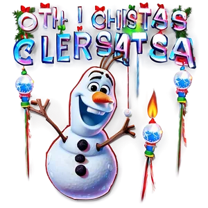 Olaf's Christmas Celebration PNG Buq18