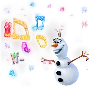 Olaf Singing PNG 20