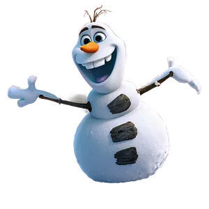 Olaf Snowball Fight PNG 49