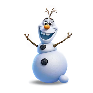 Olaf Snowflake Background PNG 05232024