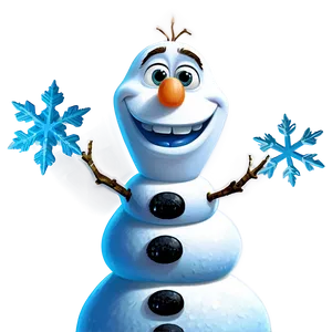 Olaf Snowflake Background PNG 65