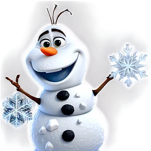 Olaf Snowflake Background PNG 81
