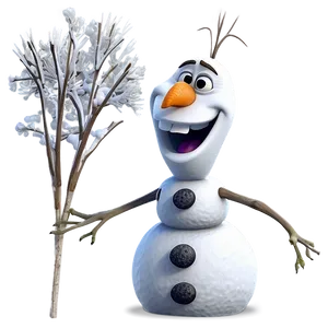 Olaf Snowman Cartoon Png 06132024 PNG image