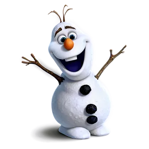 Olaf Snowman Cartoon Png 06132024 PNG image