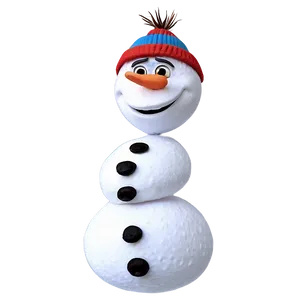 Olaf Snowman Making PNG Jer