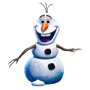 Olaf Winter Scene PNG 32