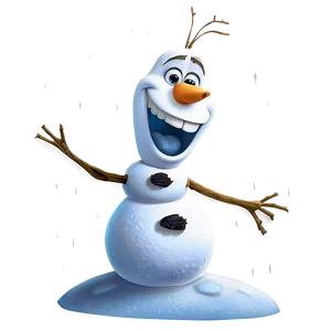 Olaf Winter Scene PNG 57