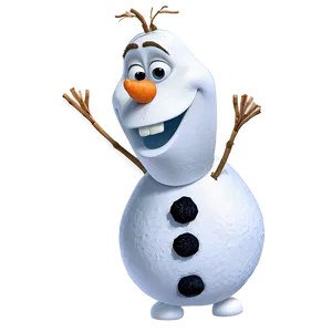 Olaf With Carrot Nose PNG Wbn80 PNG