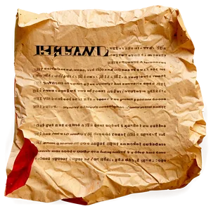 Old Crumpled Paper PNG 83