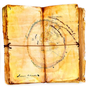 Old Exploration Journal Map PNG 61 PNG