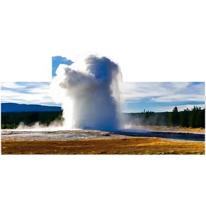 Old Faithful Geyser Yellowstone Png 14 PNG image