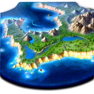 Old Fantasy Map PNG Lpb27 PNG