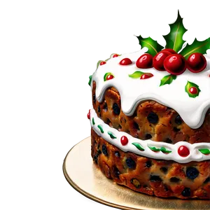 Old-fashioned Christmas Fruitcake Png 83 PNG image