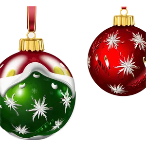 Old-fashioned Christmas Ornaments PNG Cta PNG