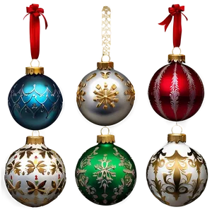 Old-fashioned Christmas Ornaments Png Jsx42 PNG image