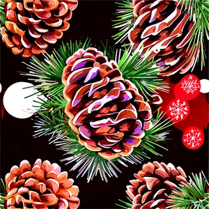 Old-fashioned Christmas Pinecone Png 12 PNG image