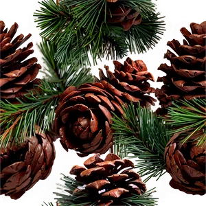 Old-fashioned Christmas Pinecone Png Anm75 PNG image