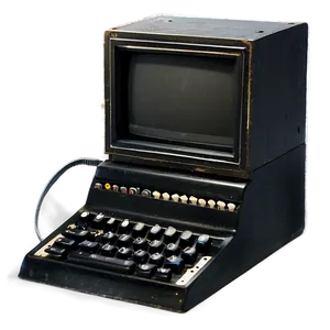 Old-fashioned Computer PNG Cyt