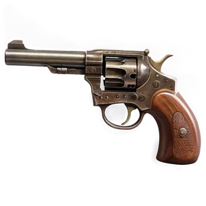 Old-fashioned Revolver PNG 05242024