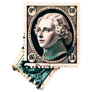 Old-fashioned Stamp Illustration Png 06282024 PNG image