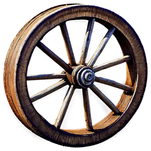 Old-fashioned Wagon Wheel PNG Ikp67 PNG