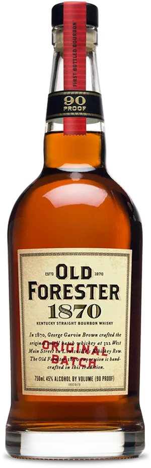 Old Forester1870 Kentucky Straight Bourbon Whiskey Bottle PNG image