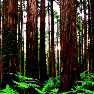 Old Growth Forest Panorama Png 06262024 PNG image