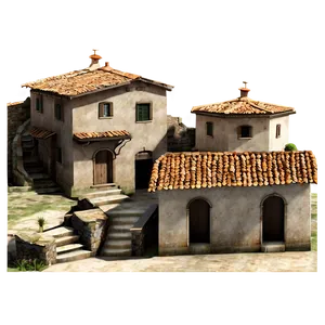 Old Italian Village Luca Png Ymq PNG image