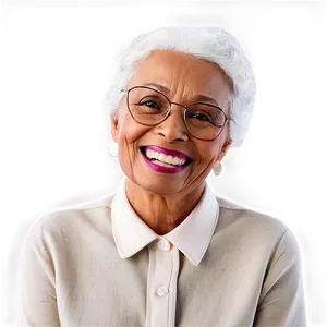 Old Lady Smiling Portrait Png 79 PNG image