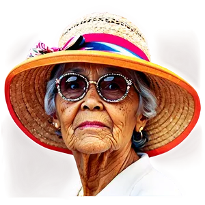 Old Lady With Hat Png 3 PNG image