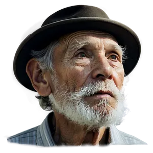 Old Man Portrait PNG 86