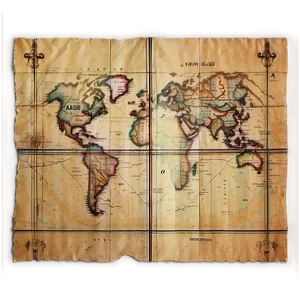 Old Map Paper Texture Png 05232024 PNG image