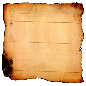 Old Paper With Burnt Edges Png 05232024 PNG image