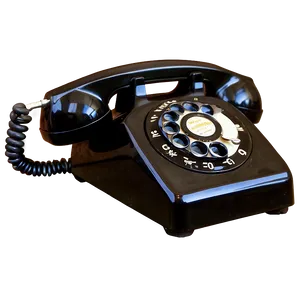 Old Rotary Dial Phone PNG 06252024 PNG