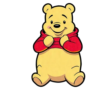 Old School Pooh Artwork PNG Odp PNG