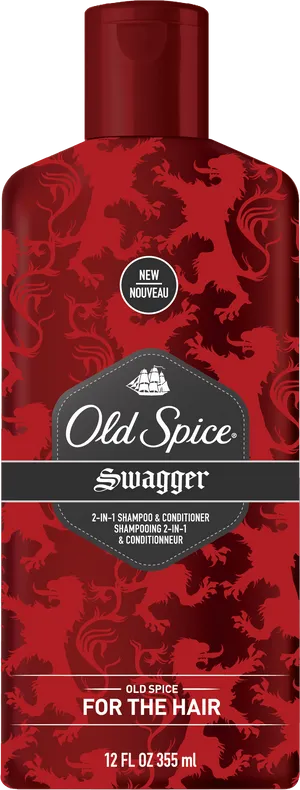 Old Spice Swagger Shampoo Conditioner Bottle PNG