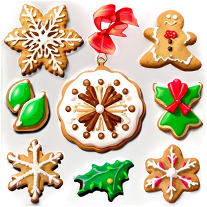 Old-style Christmas Cookies Png 06252024 PNG image