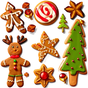 Old-style Christmas Cookies PNG Dry5 PNG