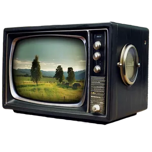 Old-style Television Display Png 05252024 PNG image