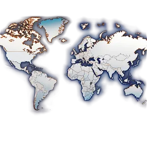 Old Style World Map Vector PNG Glq PNG