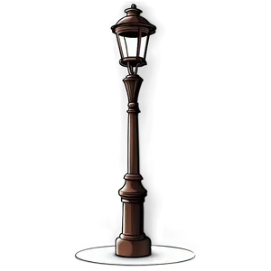 Old Town Gas Light Post PNG Bya20