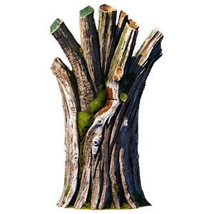 Old Tree Trunk PNG Wmj