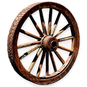 Old Wagon Wheel PNG 05242024 PNG