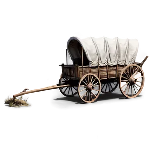 Old West Covered Wagon Silhouette PNG Eqw13 PNG